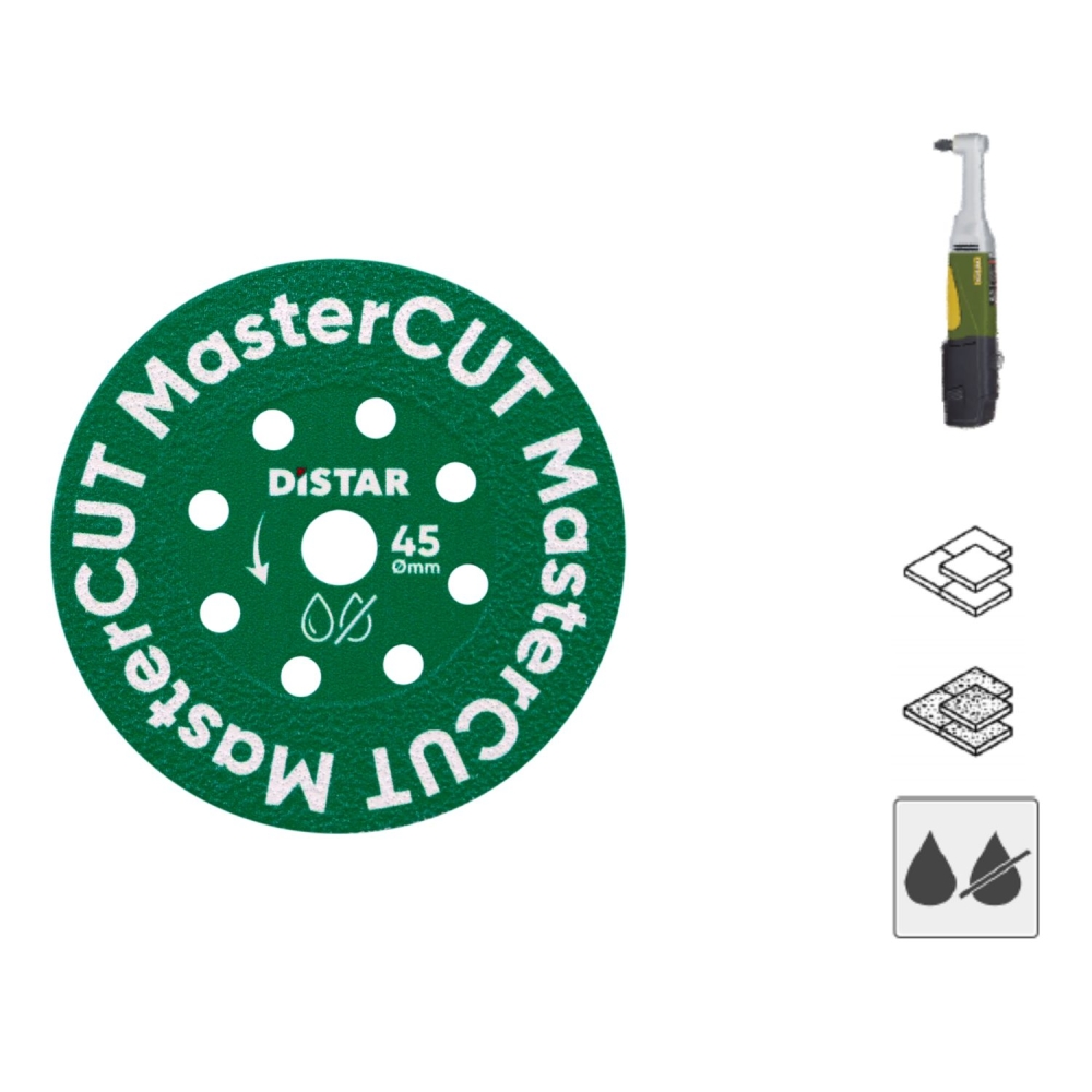 Disco Gres Ceramica 45×0,8×5,8 mm MasterCUT DISTAR -4