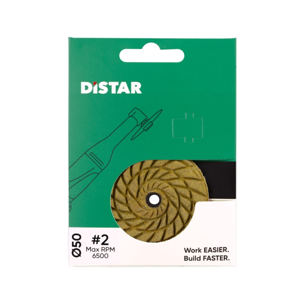 Disco Levigatura Ceramica e Gres Grana1 CoolPAD Ø50x3x7 DISTAR -5