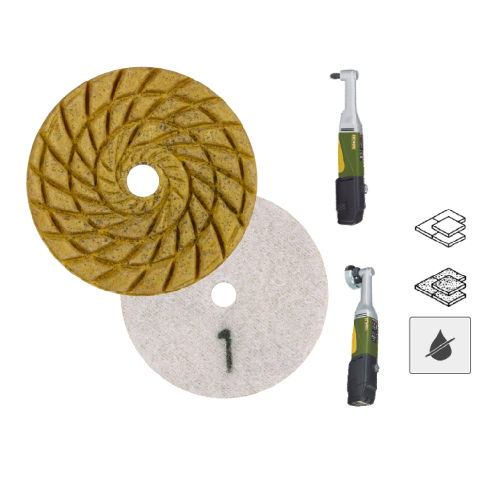 Disco Levigatura Ceramica e Gres Grana1 CoolPAD Ø50x3x7 DISTAR -2