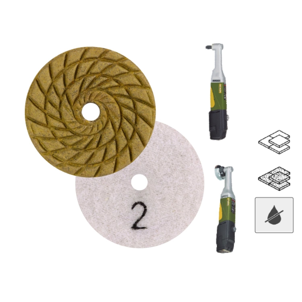 Disco Levigatura Ceramica e Gres Grana2 CoolPAD Ø50x3x7 DISTAR -3