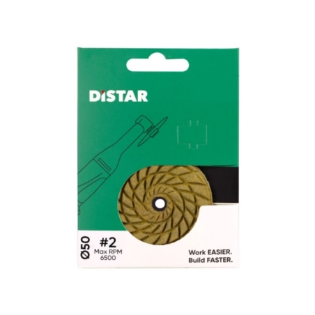 Disco Levigatura Ceramica e Gres Grana2 CoolPAD Ø50x3x7 DISTAR -5
