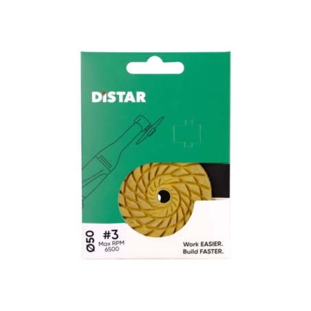Disco Levigatura Ceramica e Gres Grana3 CoolPAD Ø50x3x7 DISTAR -5