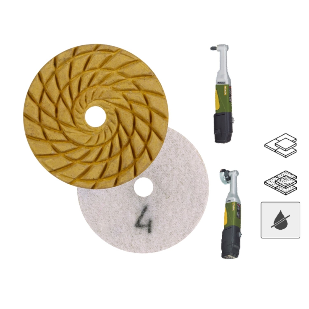 Disco Levigatura Ceramica e Gres Grana4 CoolPAD Ø50x3x7 DISTAR -2