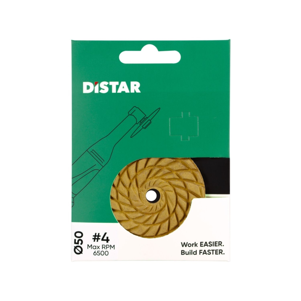 Disco Levigatura Ceramica e Gres Grana4 CoolPAD Ø50x3x7 DISTAR -5