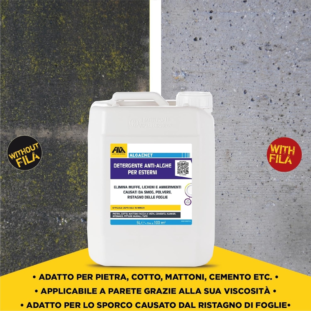 Detergente antialghe per esterni Algae Net Fila -5