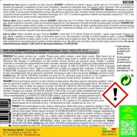 Detergente antialghe per esterni Algae Net Fila -4