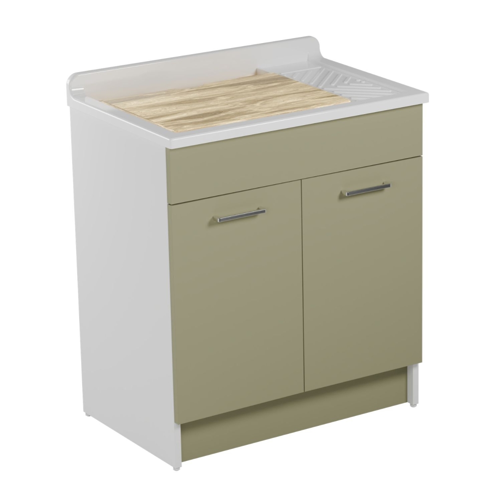 Lavatoio 75x50x86h cm Lindo Colavene Verde SENZA CESTO PORTABIANCHERIA -3