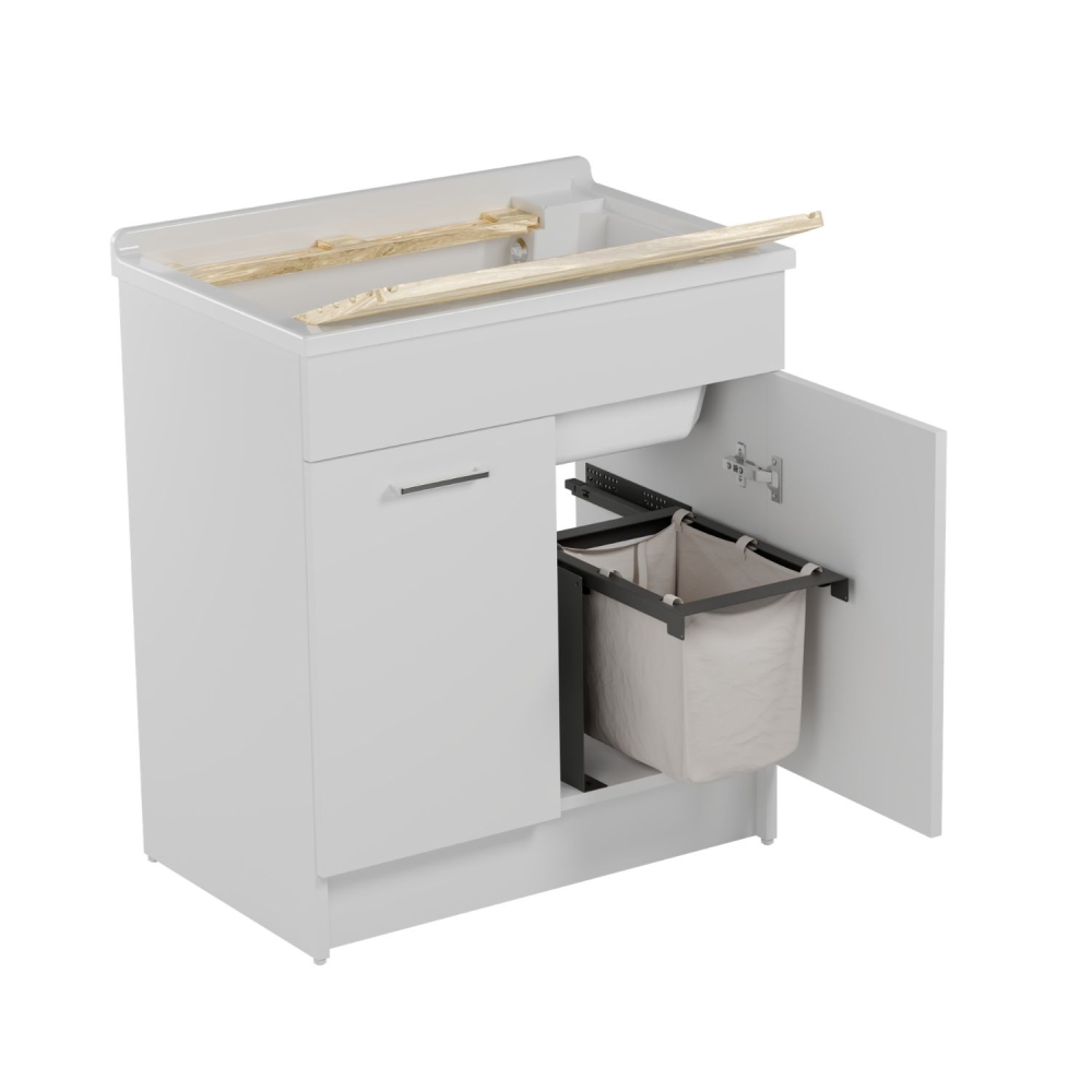 Lavatoio bianco 75x50x86h cm Lindo MAX Colavene -3