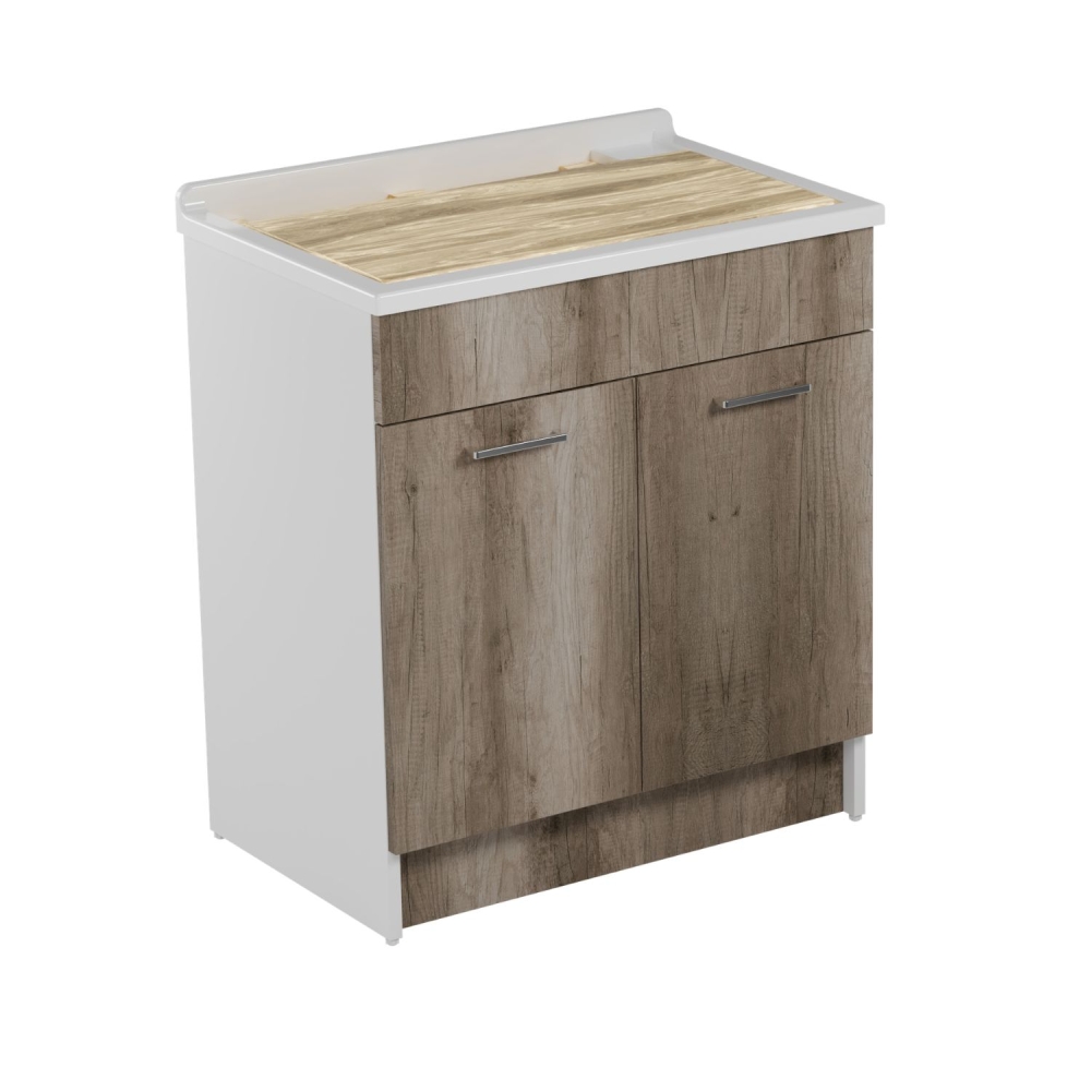 Lavatoio rovere primitivo 75x50x86h cm Lindo Max Colavene -4