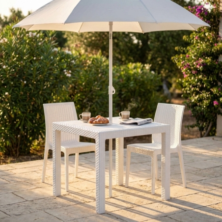 Tavolo Dallas 80x80 - Bianco -1