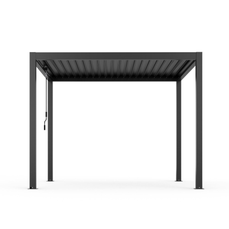 Pergola bioclimatica 3x4 mt con copertura a lamelle frangisole -3