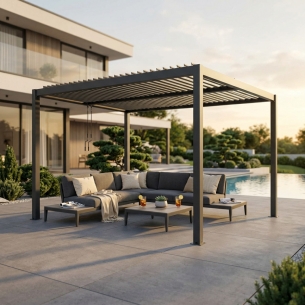 copy of Pergola bioclimatica 3x4 mt con copertura a lamelle frangisole -1