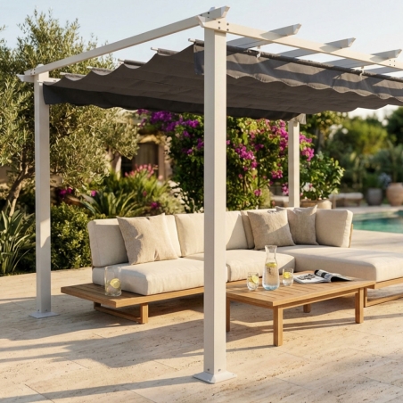 Gazebo Astoria 3 X 3 Tortora Telo Grigio -2