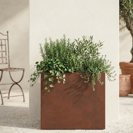 Vaso rettangolare 90x30x80h Flowerpot Top Monacis -8