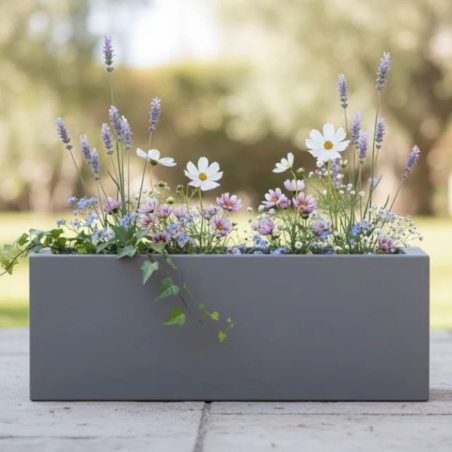 Fioriera rettangolare 100x40cm Matera Monacis -2