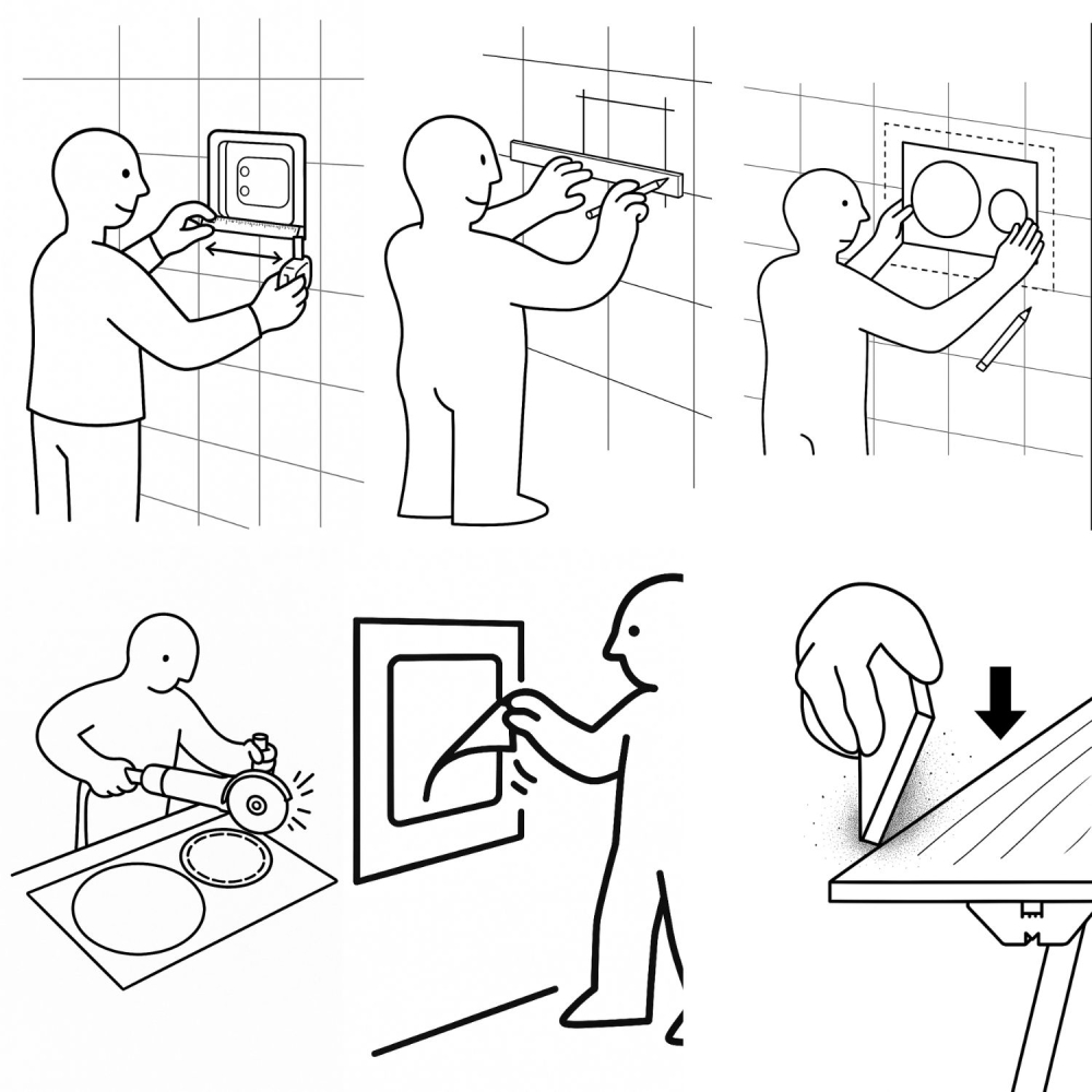 Sistema di scarico invisibile per Gheberit Ghost Flush DISTAR -5