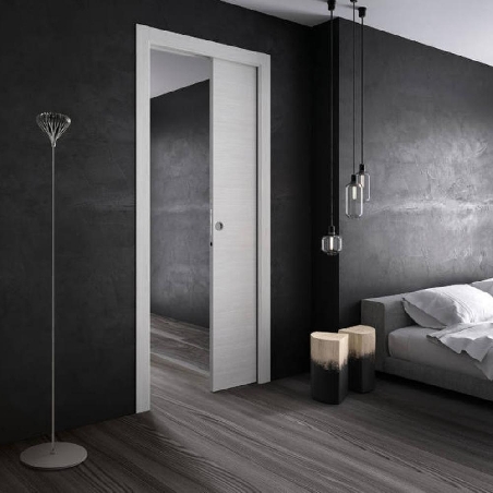 Contre-châssis porte coulissante unique pour enduit 125mm Scrignotech by Scrigno -5