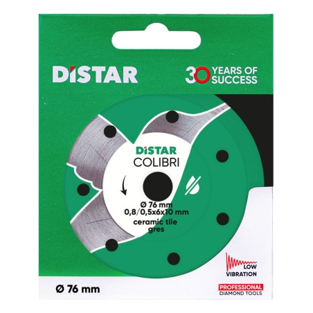 Disco da taglio diamantato Distar 76x0.8x10H Colibri -4
