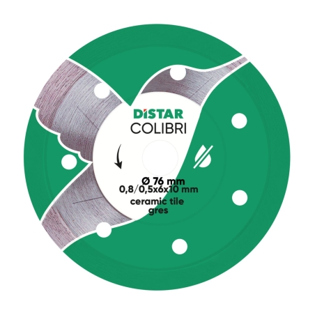 Disco da taglio diamantato Distar 76x0.8x10H Colibri -6