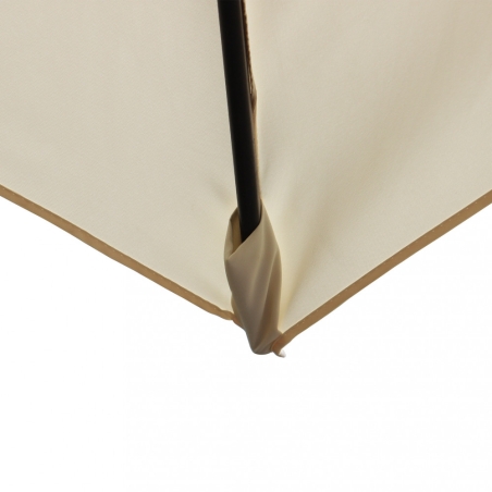 Ombrellone palo centrale 3x4 mt Ecru - in alluminio verniciato da giardino e balconeEDENYA