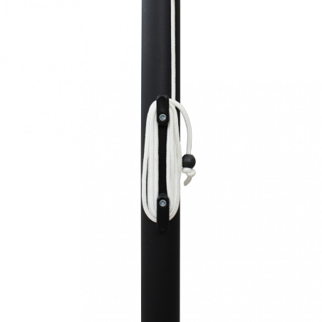 Ombrellone palo centrale 3x4 mt Ecru - in alluminio verniciato da giardino e balconeEDENYA