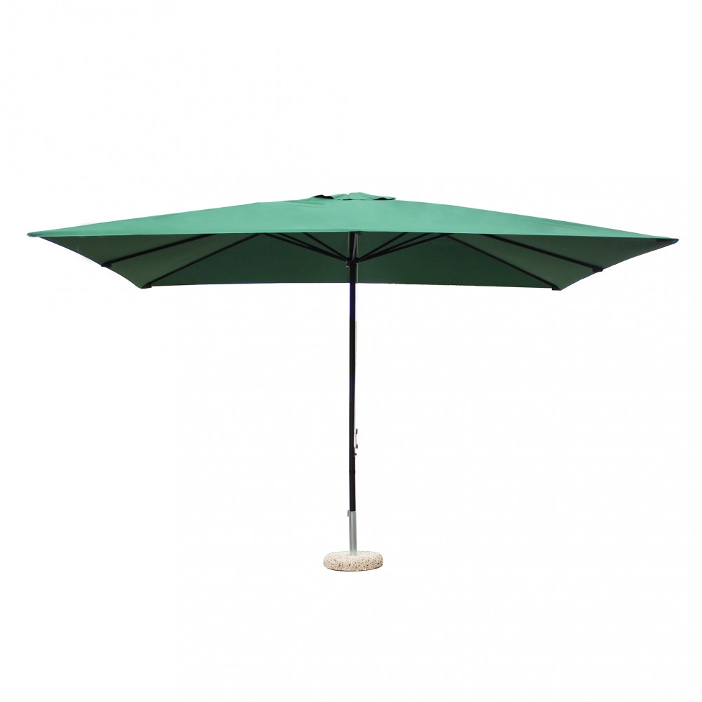 Ombrellone palo centrale 3x4 mt Verde - MercurioEDENYA
