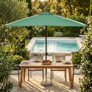 Ombrellone palo centrale 3x4 mt Verde - MercurioEDENYA