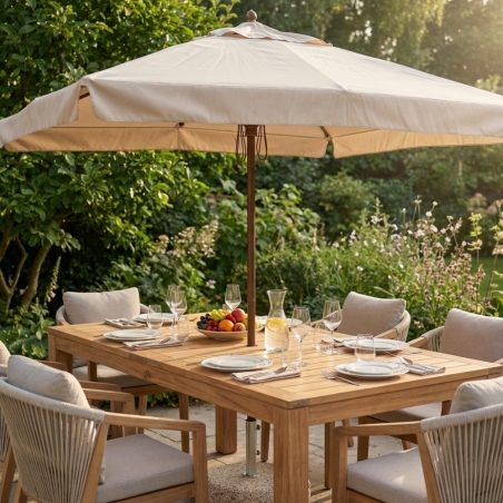 Ombrellone palo centrale 3x4 mt Beige - Venere De luxEDENYA