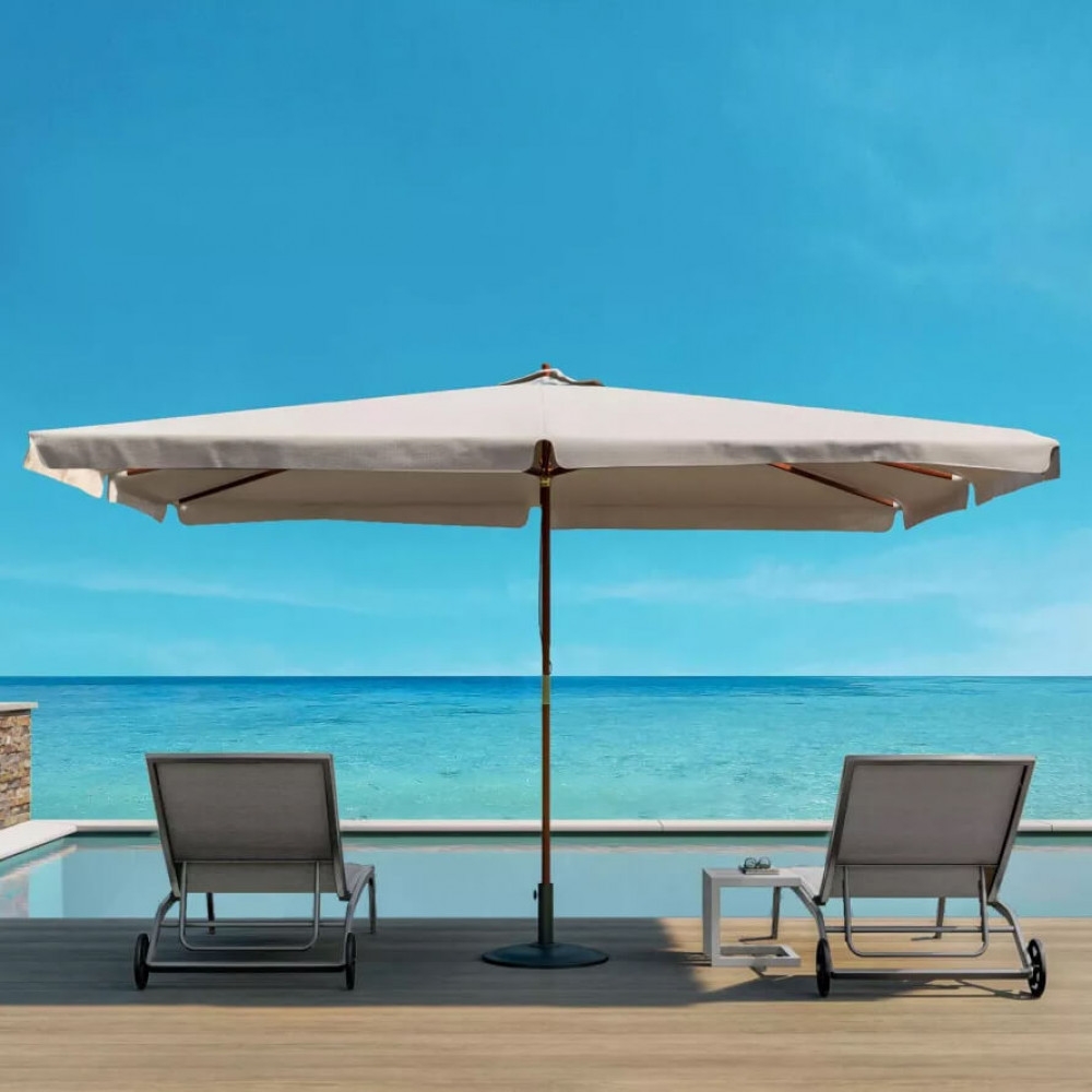 Ombrellone palo centrale 3x3 mt Avorio - FantasyEDENYA