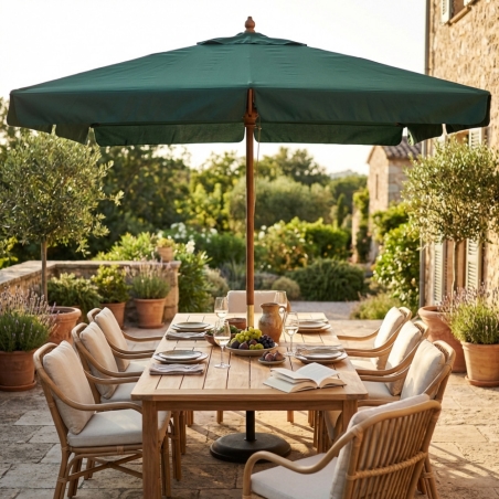 copy of Ombrellone palo centrale 3x4 mt Ecru - in alluminio verniciato da giardino e balconeEDENYA