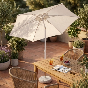 Ombrellone Nice Bianco P/C Ø 3EDENYA