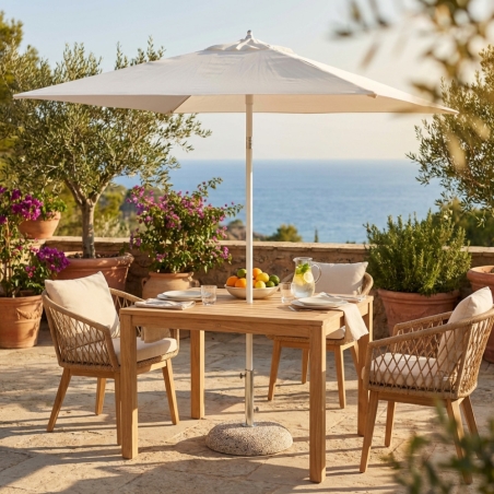 Ombrellone palo centrale 2x3 mt Bianco - NiceEDENYA