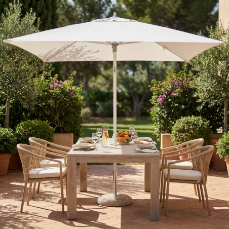 Ombrellone palo centrale 2x3 mt Bianco - NiceEDENYA