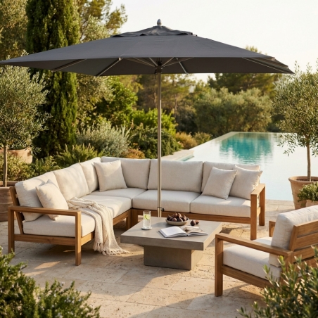 Ombrellone Cristal P/C Alluminio 3 X 4EDENYA