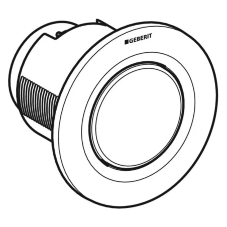 Comando pneumatico monotasto bianco da incasso Geberit -3