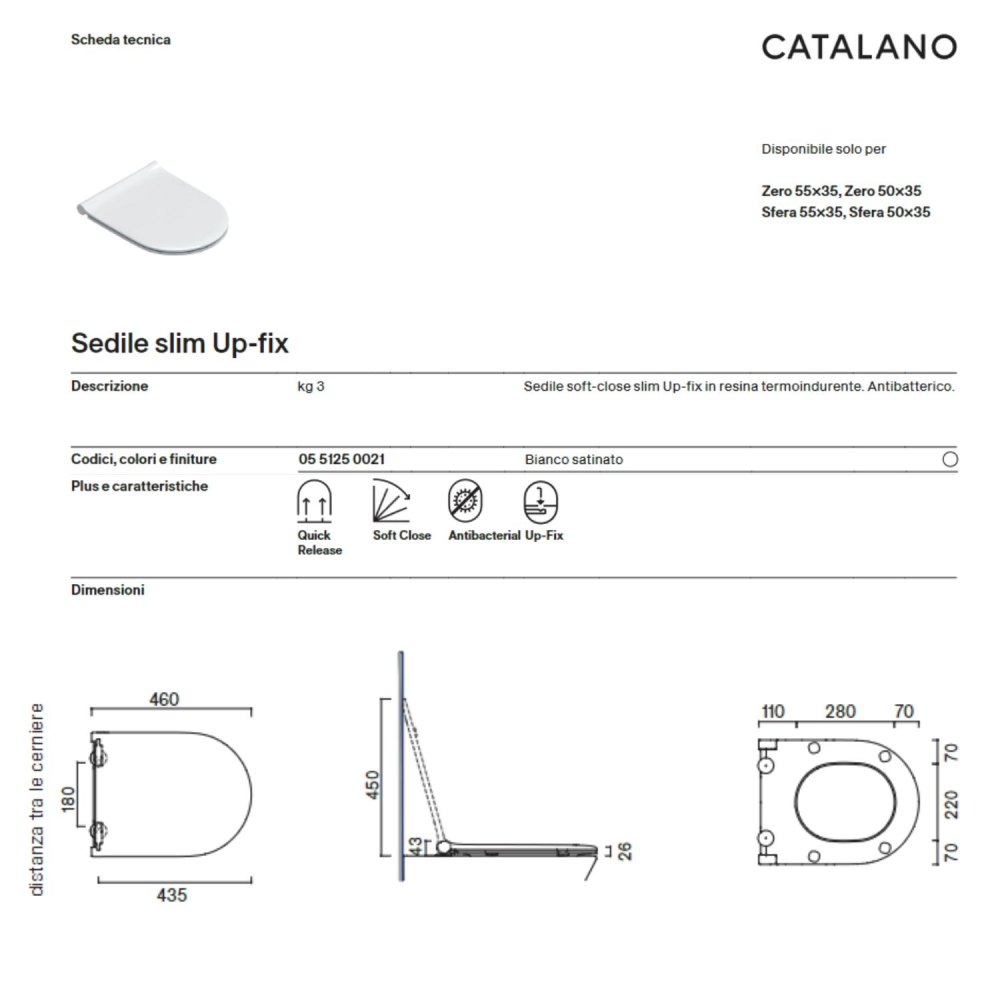 Sedile Up-Fix Soft-Close Slim 46×36 Zero/Sfera -2