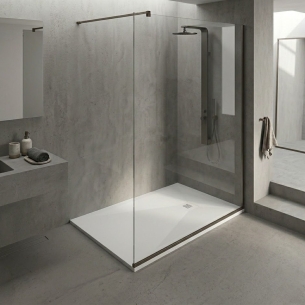 Piatto doccia 120x80 cm Bianco PLUS DUPLACH -1