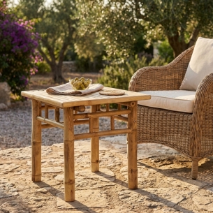 Tavolino in bamboo 45x45x45 cm - AviationEDENYA