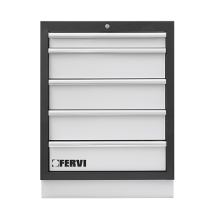 Cassettiera a 5 cassetti A007/05 Fervi 750x520x980 h mm