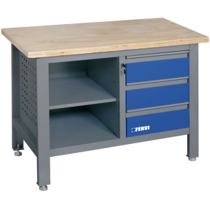 Banco da lavoro in kit di montaggio B009/A1 Fervi 1445x675x615 h mm