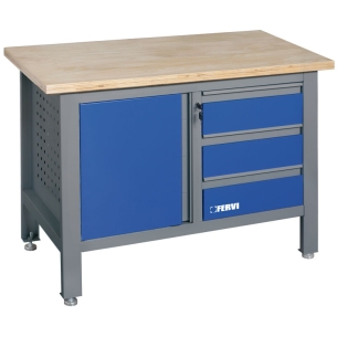 Banco da lavoro in kit di montaggio B009/B1 Fervi 1440x675x610 h mm