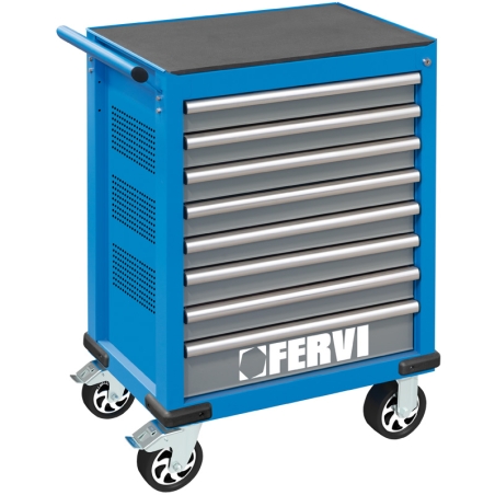 Carrello porta utensili a 8 cassetti C960/F8 Fervi 760 x 537 x 904h mm