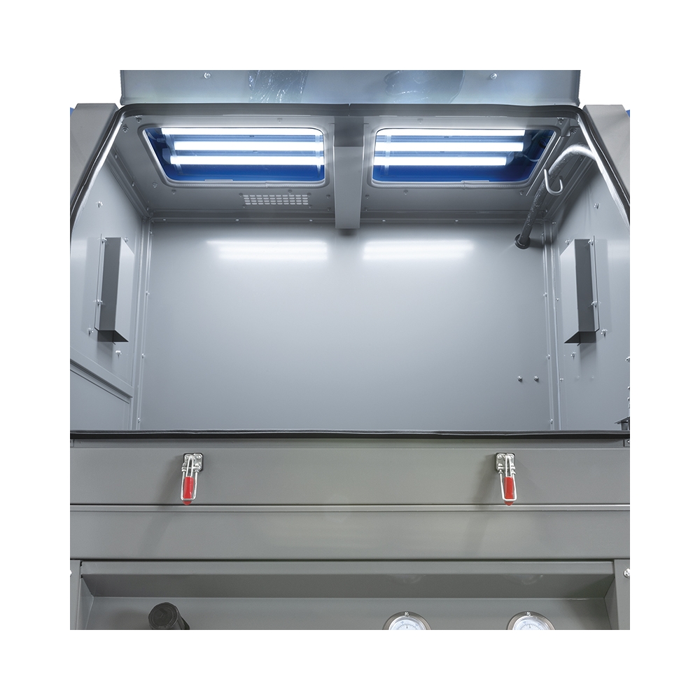 Sabbiatrice a pressione con 2 aspiratori 0605 Fervi 1350x970x1090 hmm
