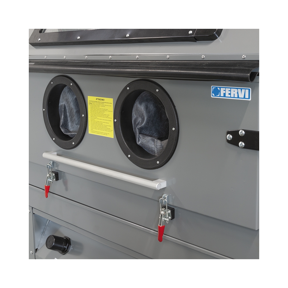 Sabbiatrice a pressione con ciclone esterno 0615 Fervi 1340x970x1080 h mm