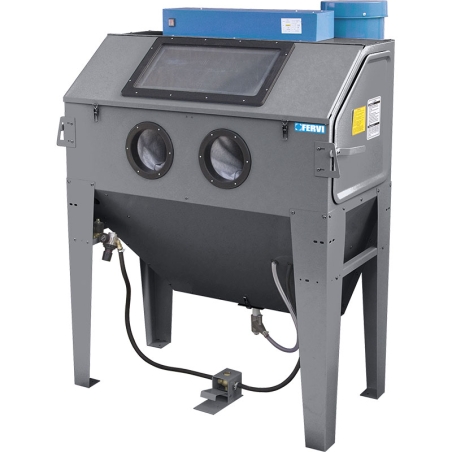 Sabbiatrice con aspiratore 0687 Fervi 1270x1270x770 h mm
