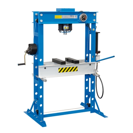 Pressa idraulica manuale e pneumatica P001/45 Fervi 1040x390x1900 h mm