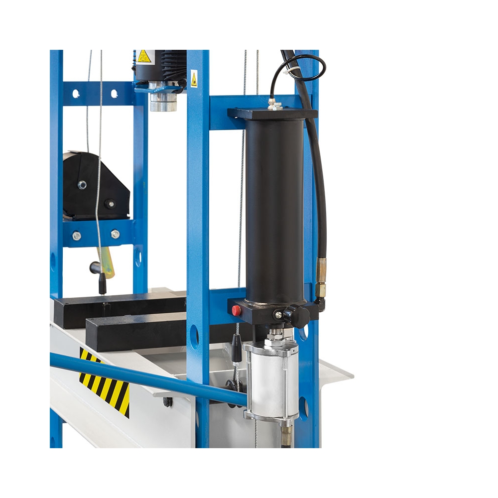 Pressa idraulica manuale e pneumatica P001/45 Fervi 1040x390x1900 h mm