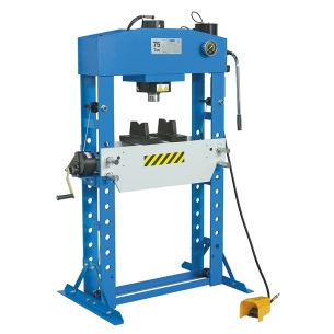 Pressa idraulica manuale e pneumatica P001/75 Fervi 1100x340x2090 h mm
