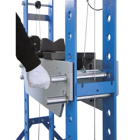 Pressa idraulica manuale e pneumatica P001/75 Fervi 1100x340x2090 h mm