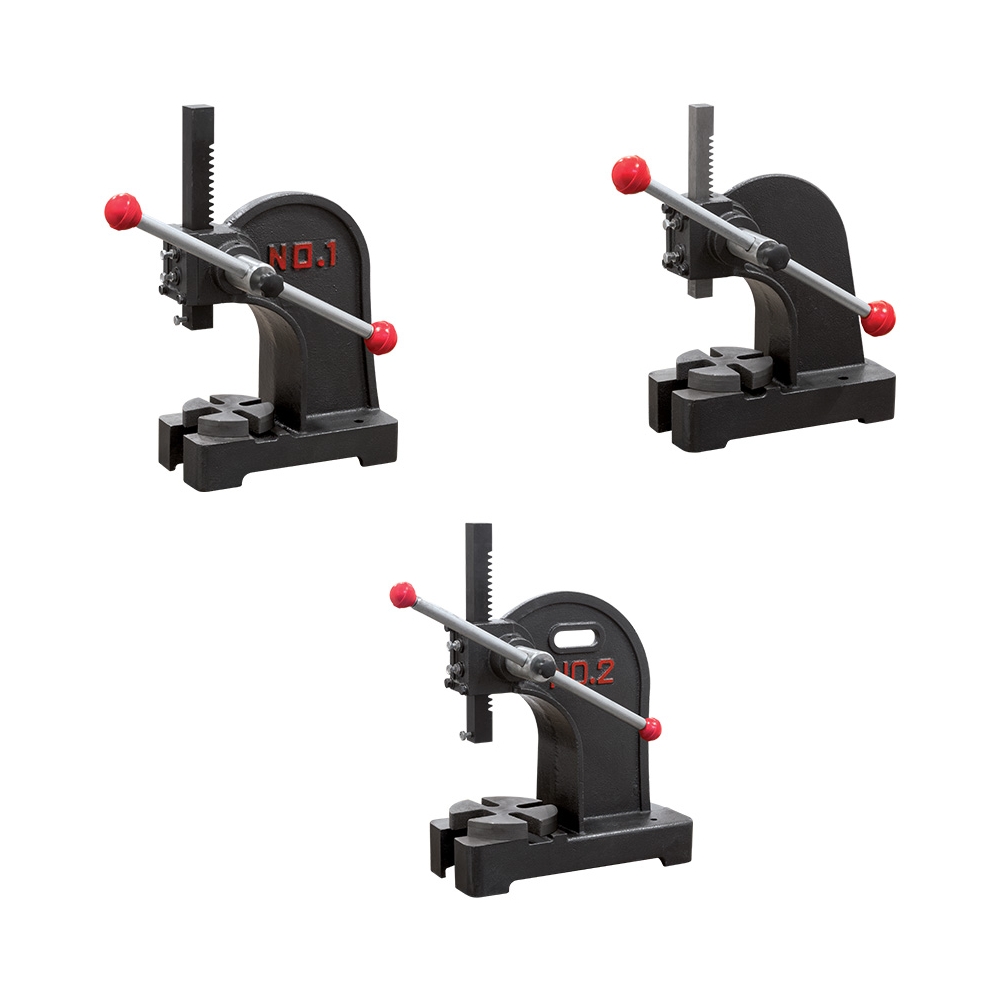Pressa manuale a cremagliera P022/05 Fervi 260x120x270 h mm